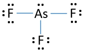 Arseneic trifluoride AsF3 lewis structure